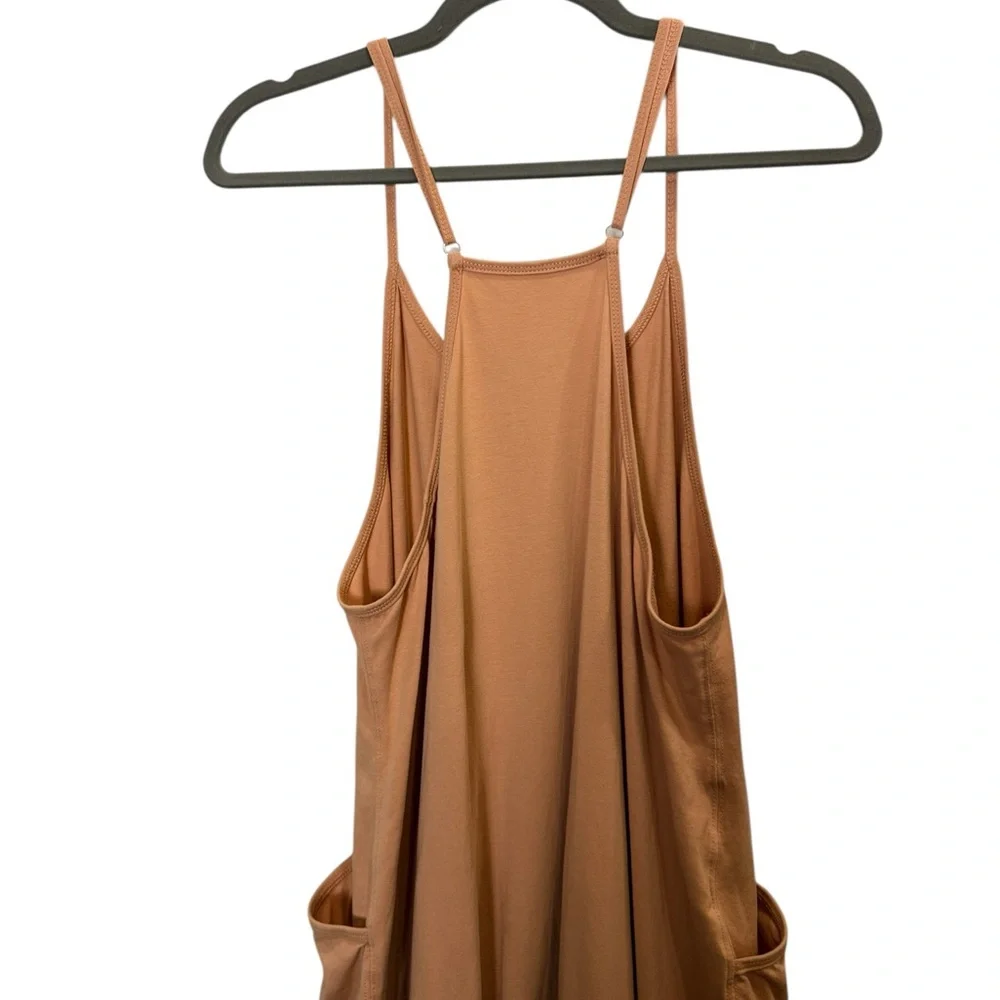 Women's Sporty Onesie Peach Jumpsuit Sz S - Picture 6 of 9